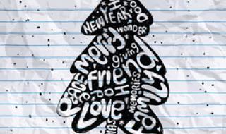 圣诞树手机涂鸦